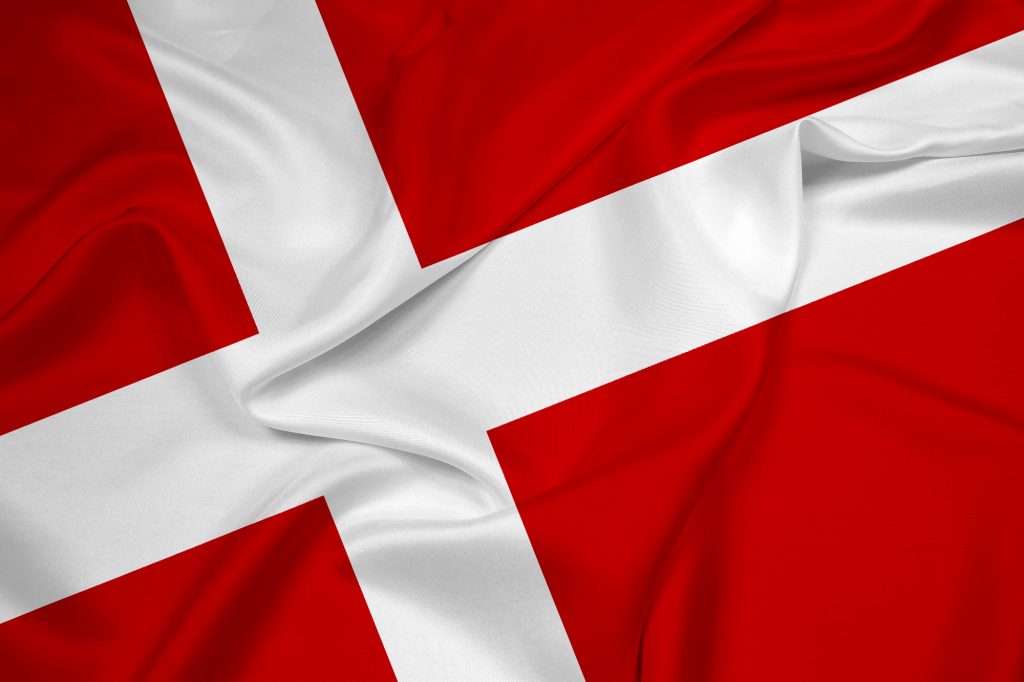 Dänische Flagge für Beispiel Dänische Steuerbehörde