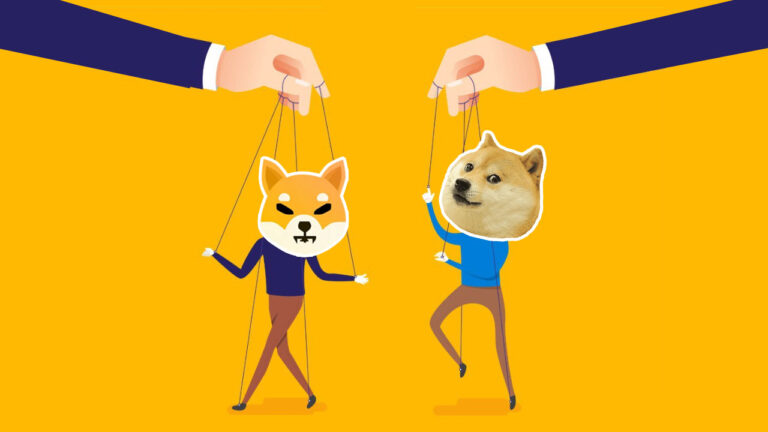 Who or what could be manipulating the rising DOGE and SHIB prices?
